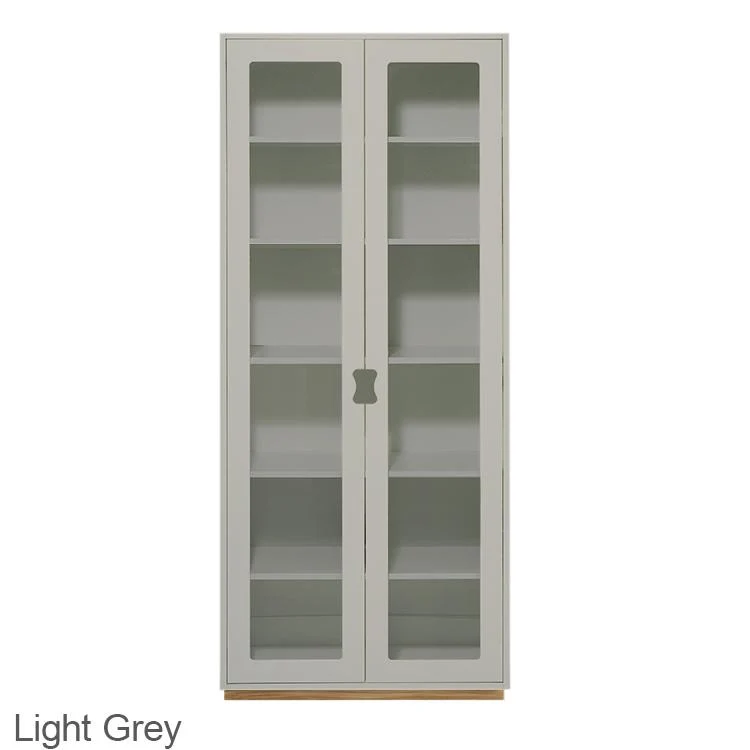 Snö F glas dörrar 42 cm djup med Eksockel White