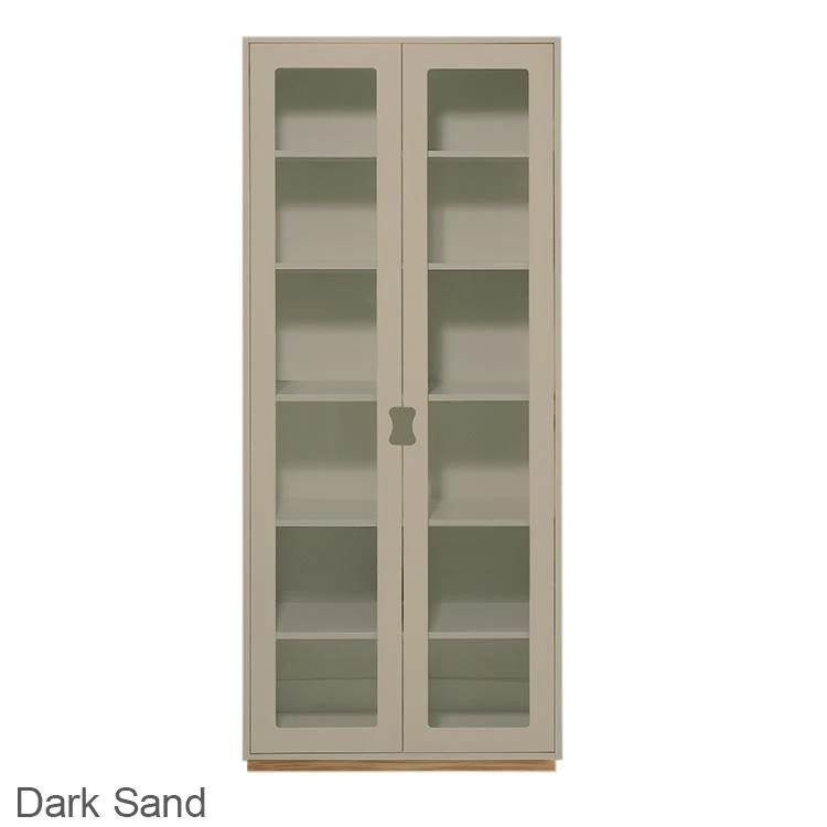 Snö F glas dörrar 42 cm djup med Eksockel White
