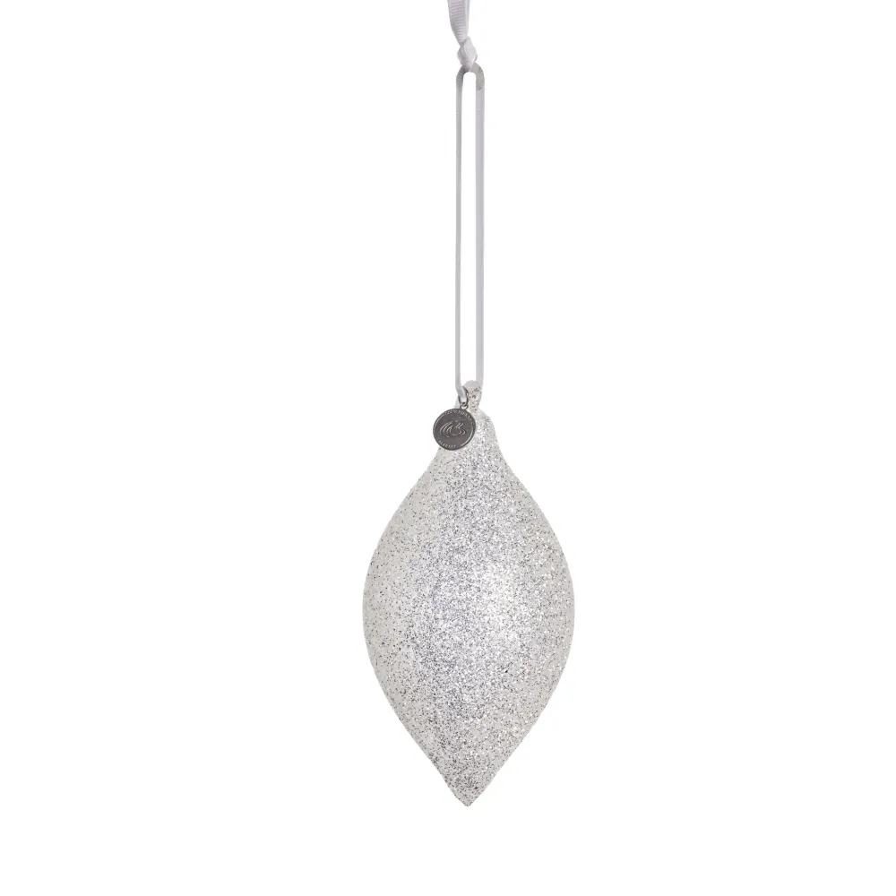 Glitteria julgranshängare 17 cm chrome