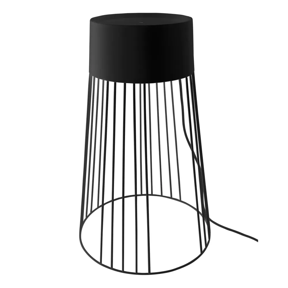 Golvlampa Koster 60 IP44 Träkol