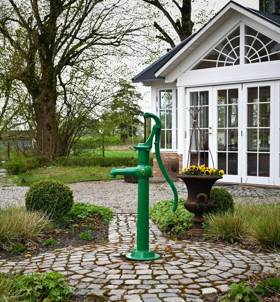 Gårdspump Grön manuell pump Made USA