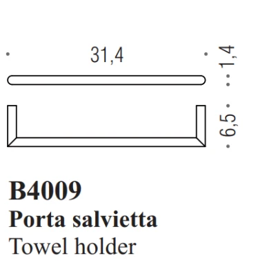 Handduksstång Travel 30cm B4009