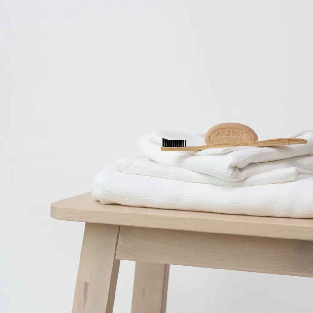 Honeycomb Premium Waffle Towel - White 75x125