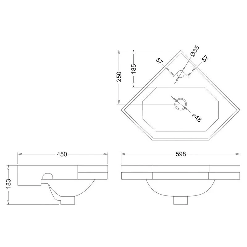 Hörnhandfat Burlington DIY Projects