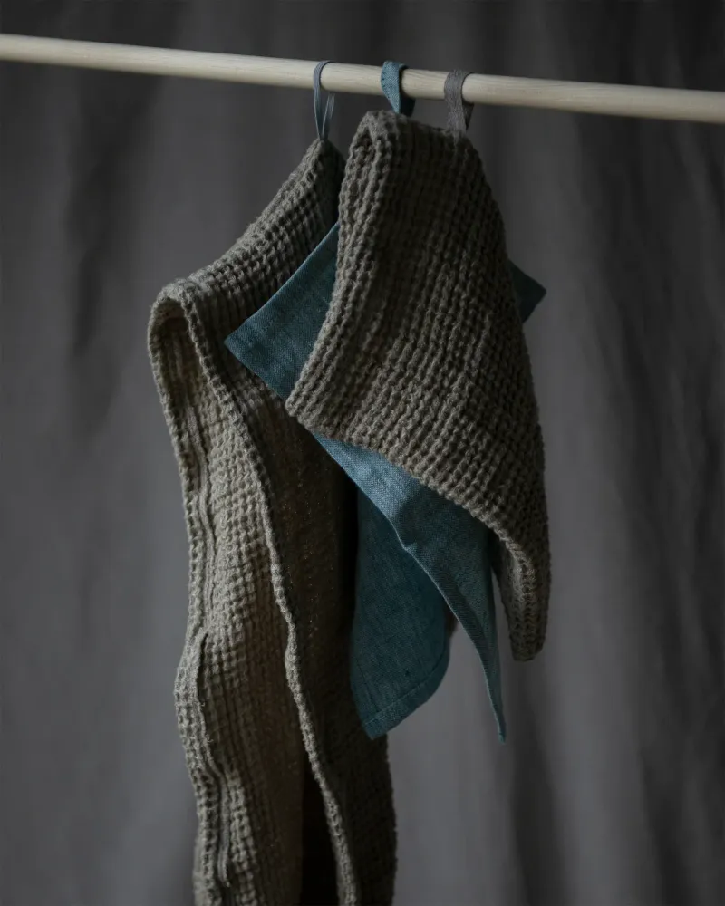 Hårturban i naturlinne Kit Accessories