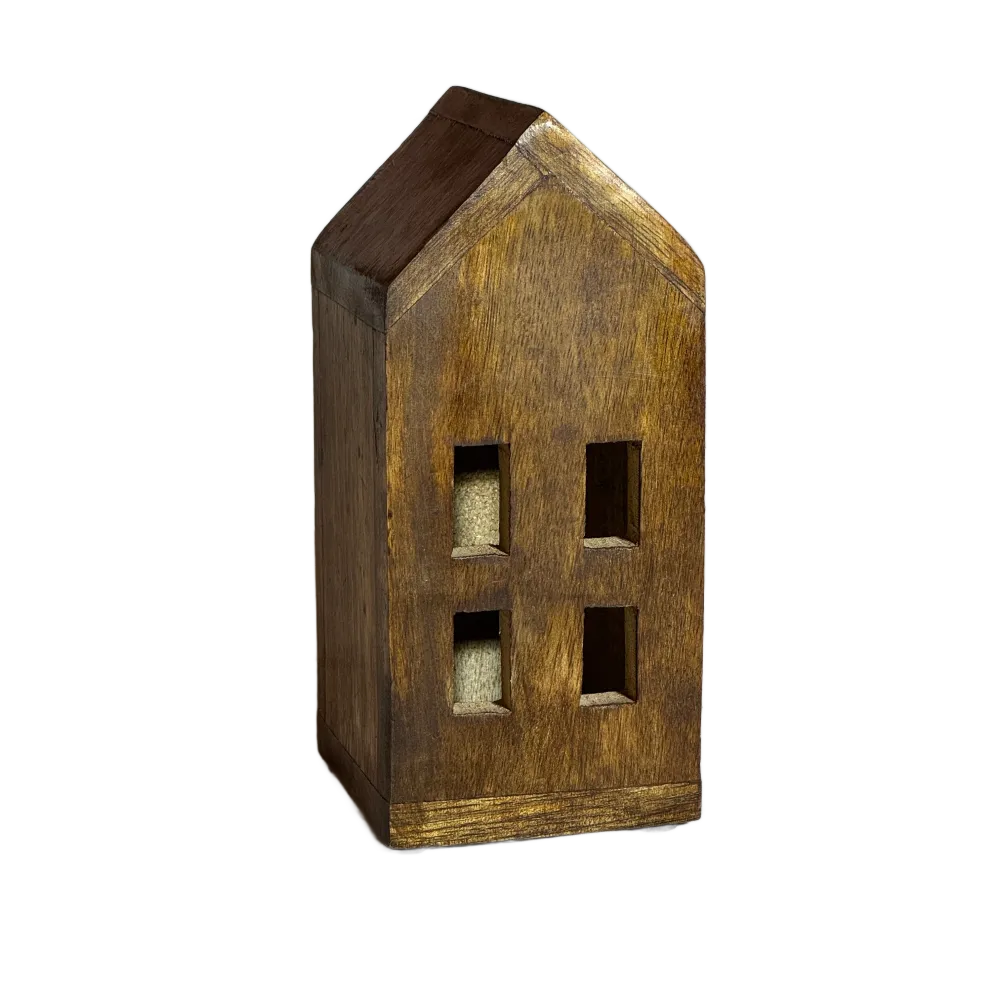 Hus Malvina trä 17x7,5x7,5cm