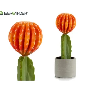 Ibergarden - Plastkaktus Med Coral Topp 40Cm