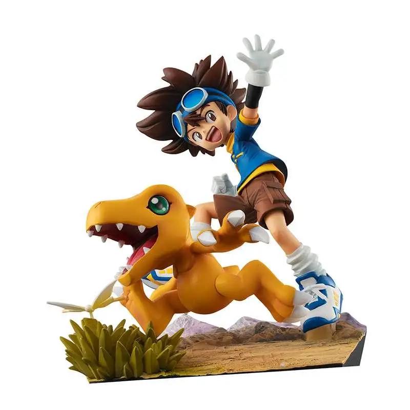 Industristyrka Digimon GEM Yagami Taiichi & Agumon 20th Figur