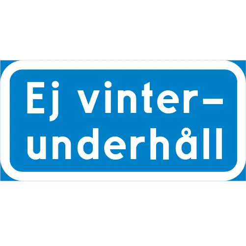 Industristyrka Ej vinterunderhåll 400x200