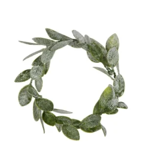 Jul diverse Krans Rimfrost Löv set six Ø8 cm