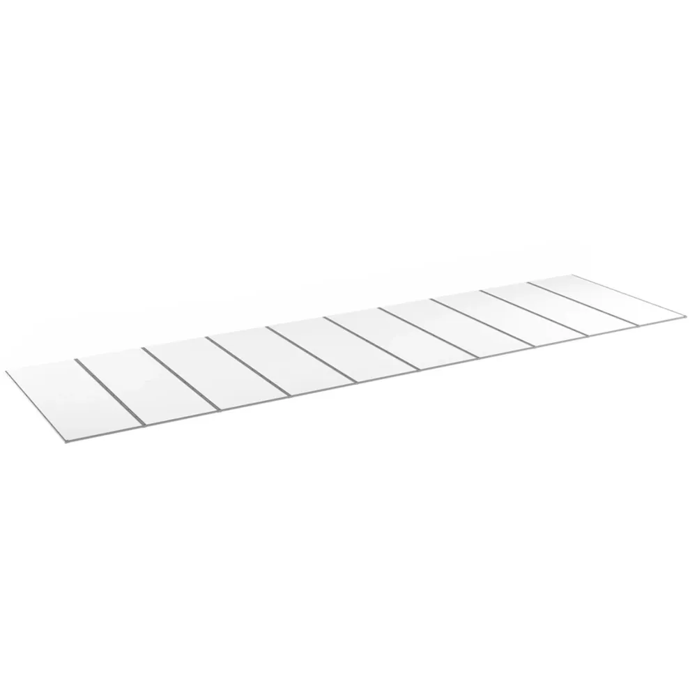 Kanalplasttak Aluwhite Taksats 10 mm Home & Workshop