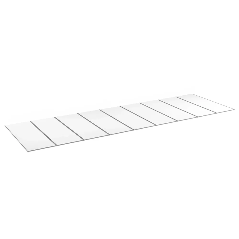 Kanalplasttak Aluwhite Taksats 10 mm Work Light