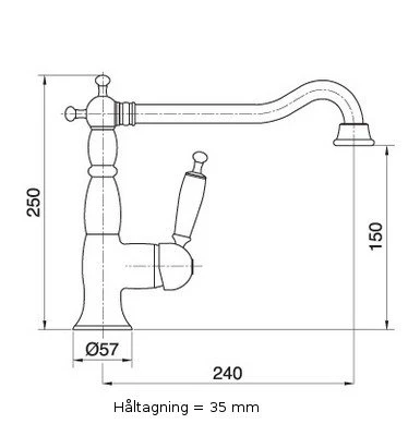 Köksblandare i krom Oxford DIY Projects