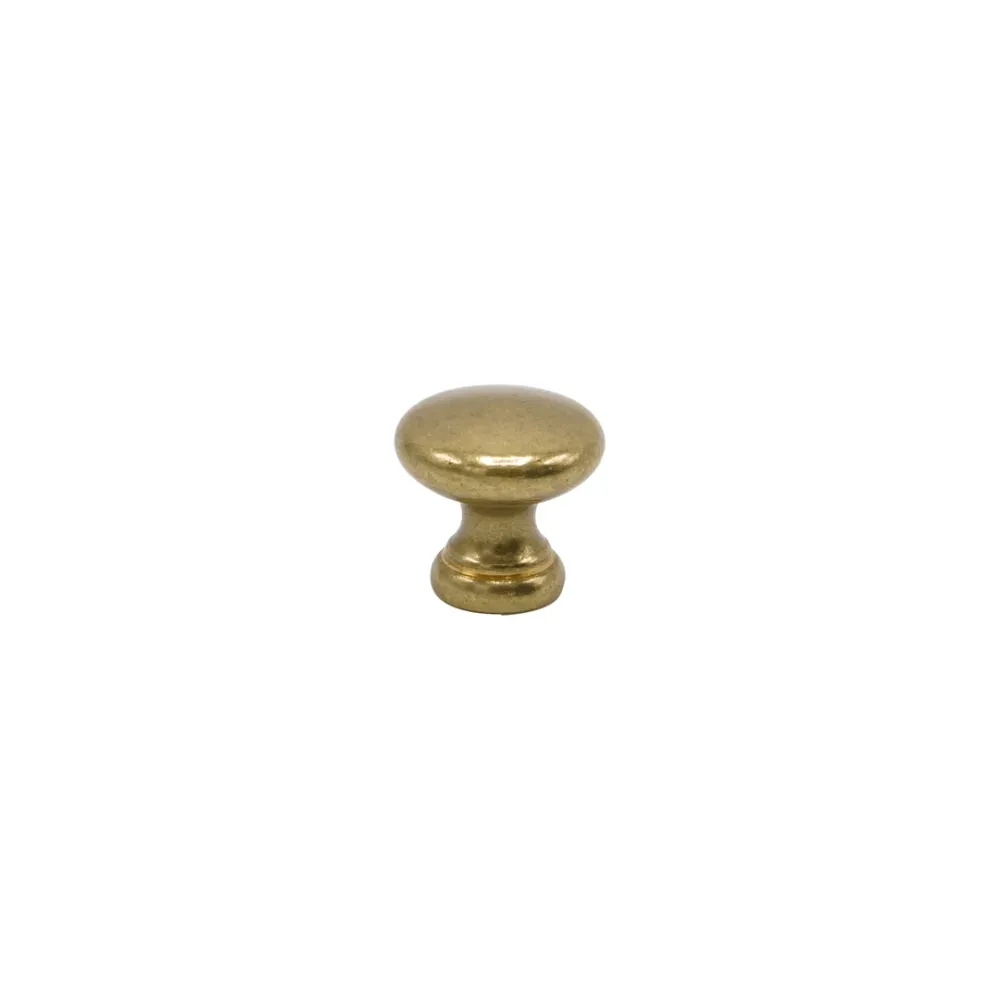 Knopp 411 i obehandlad golden metal 17mm