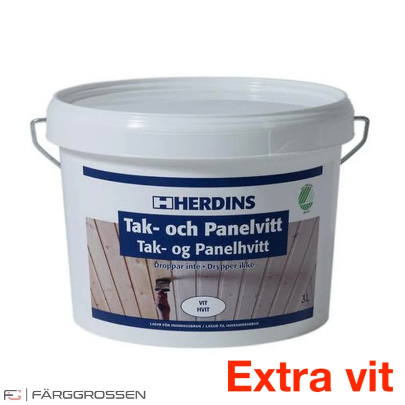 Lasernivå Herdins Tak- & Panelvitt Bonus Vit 1l