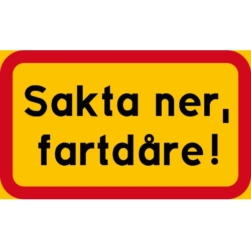 Lasernivå Sakta ner fartdåre 500x300