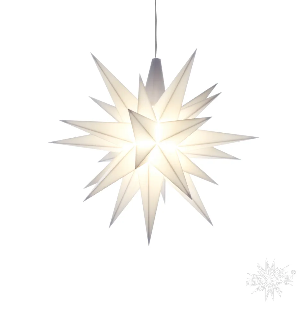 Liten adventsstjärna pärla plast 13 cm
