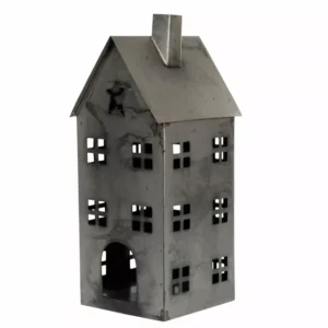 Ljusstake Ljushus Metallisk Old Grey 14x15.5x33cm HH