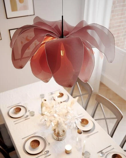 Lou Lou taklampa Ø80 cm salmon
