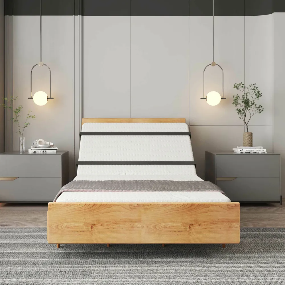 Lykke Ställbar säng Nordic mekanism Industrial Design