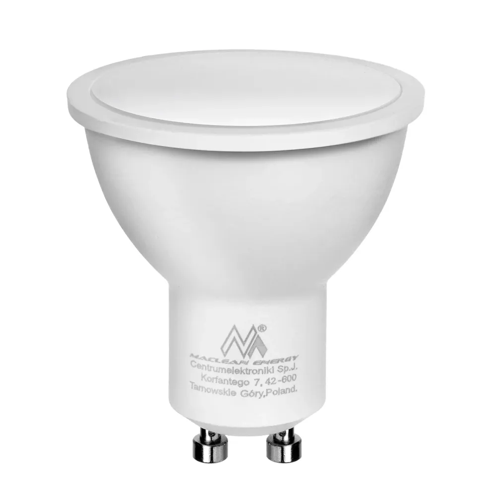 3x Maclean Round Plafond White MCE422 + 3x LED-lampa GU10 5W 4000K