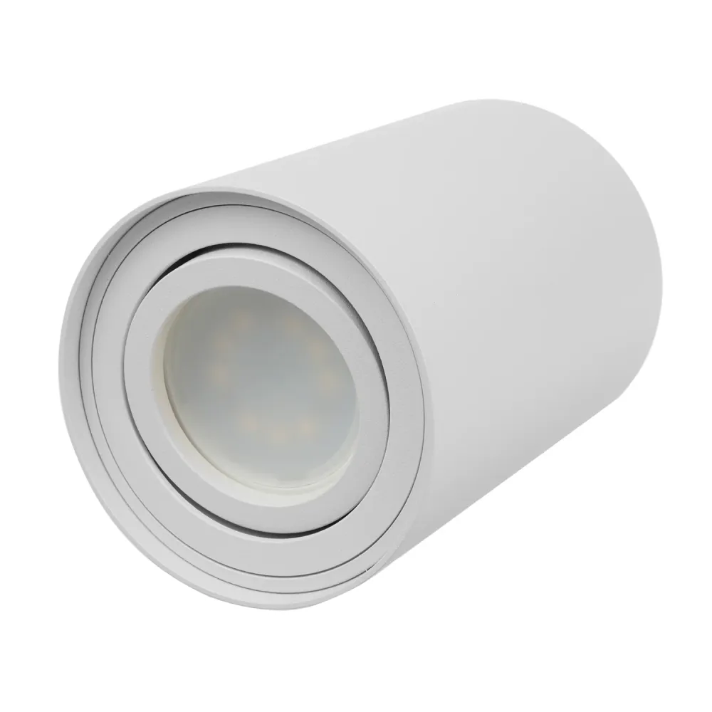 3x Maclean Round Plafond White MCE422 + 3x LED-lampa GU10 5W 4000K