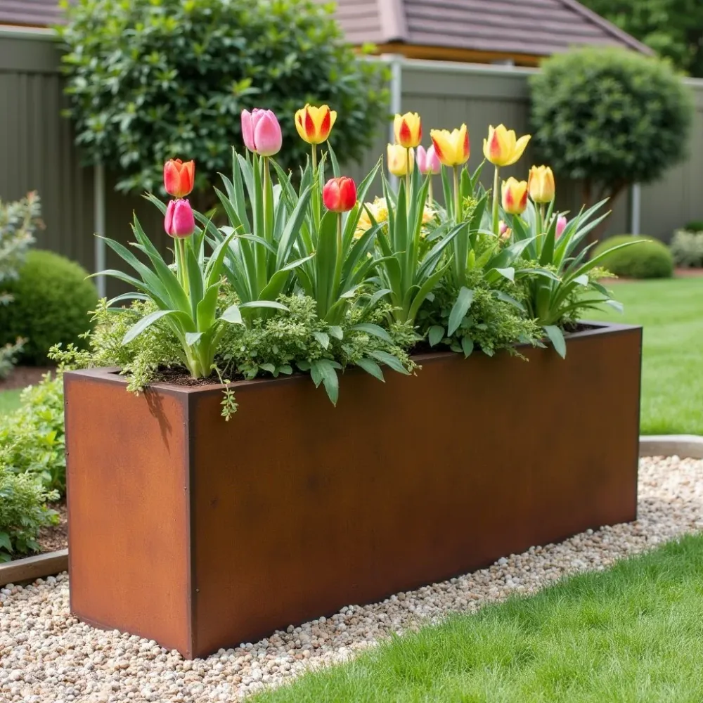 Magnetisk Odlingslåda i Corten