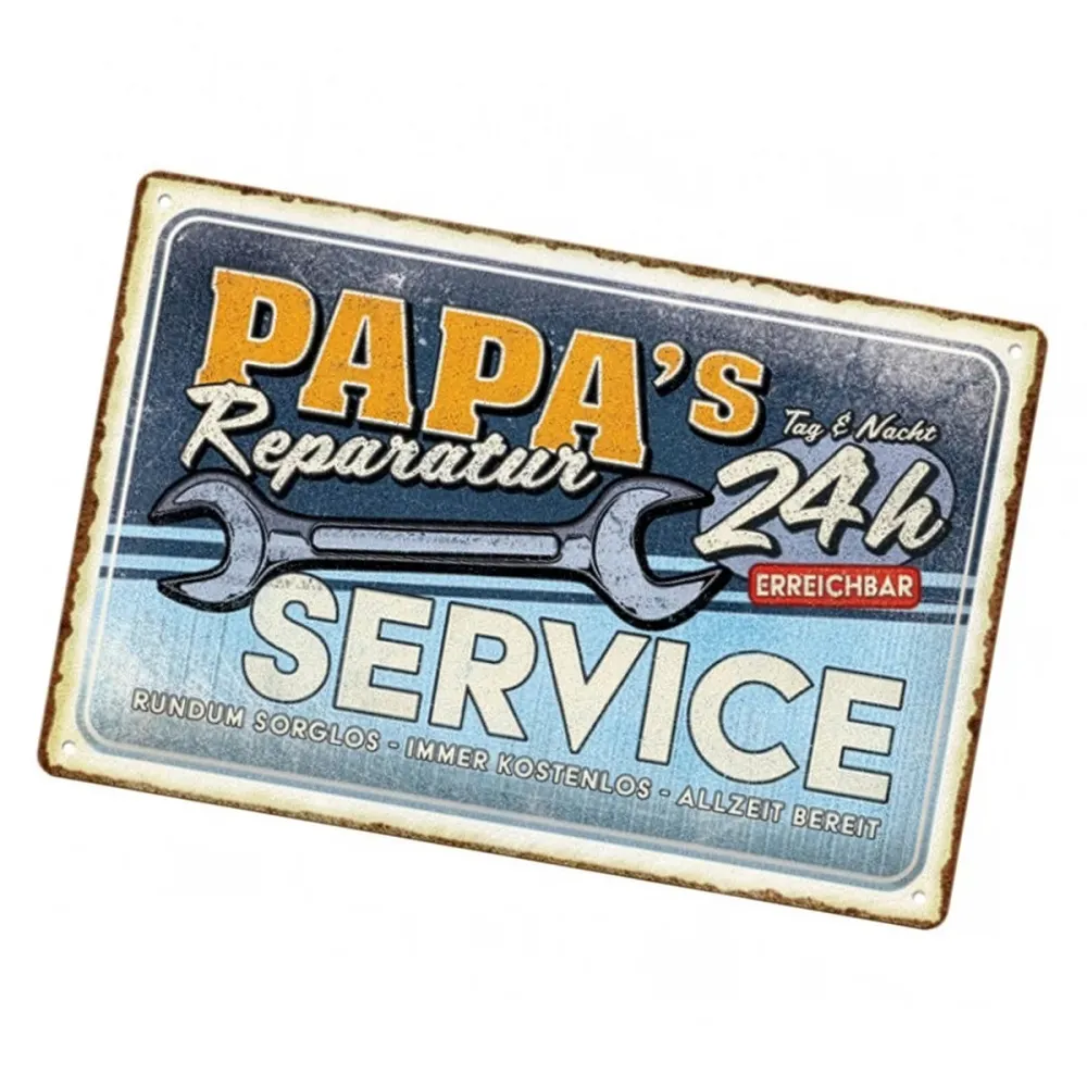 Magnetisk Skylt: Papa’s Reparatur Service