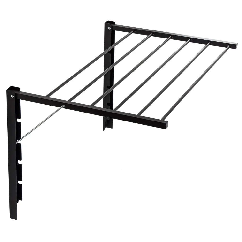 Majka On-wall torktumlare Väggmonterad torkställning (60cm, svart)