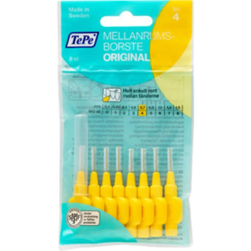 Mellanrumstandborstar Canary 0,7 mm 8-pack
