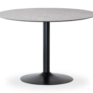 Miles Matbord Ø 110 cm Sandstenslaminat, Trumpfot