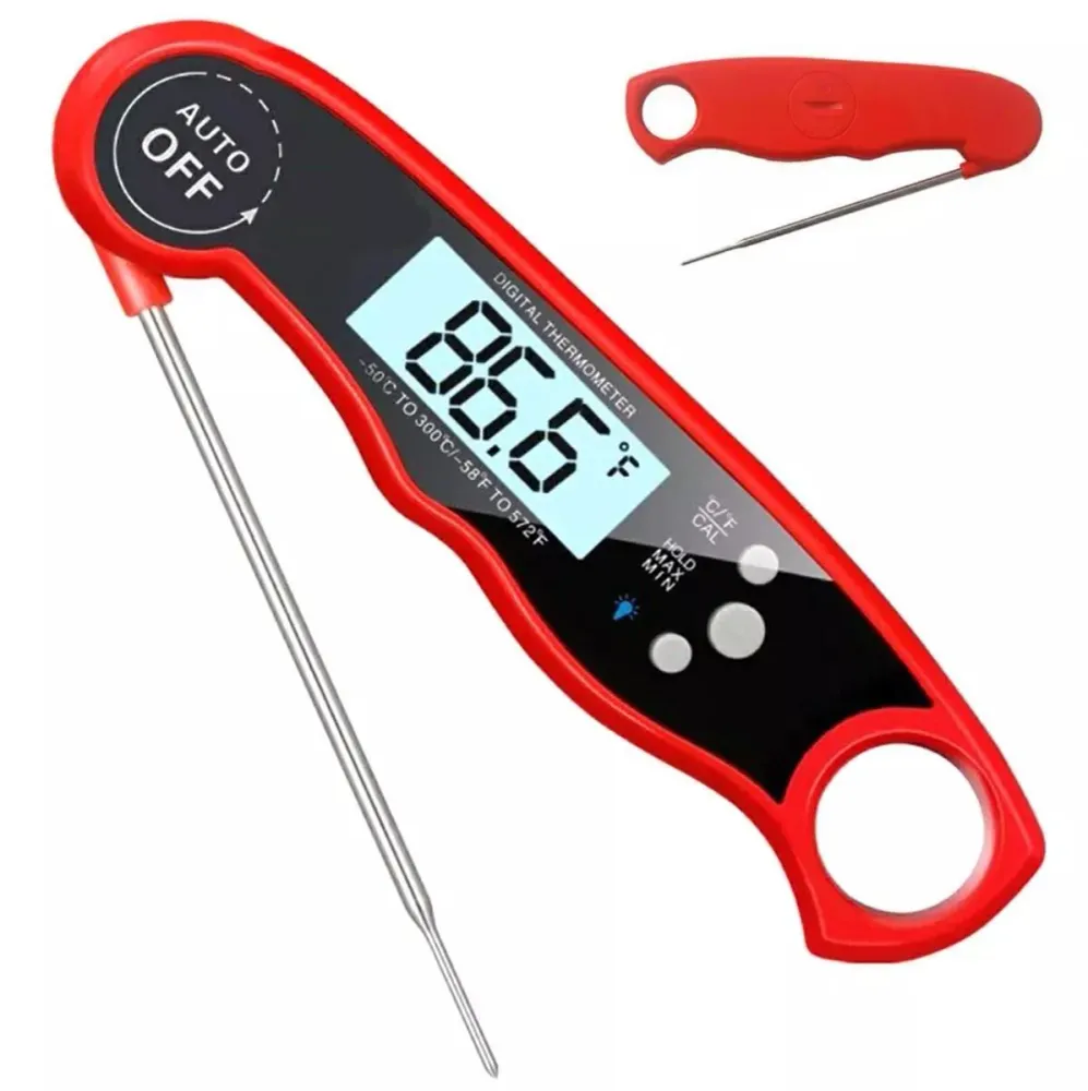 Multi-Function Grilltermometer röd