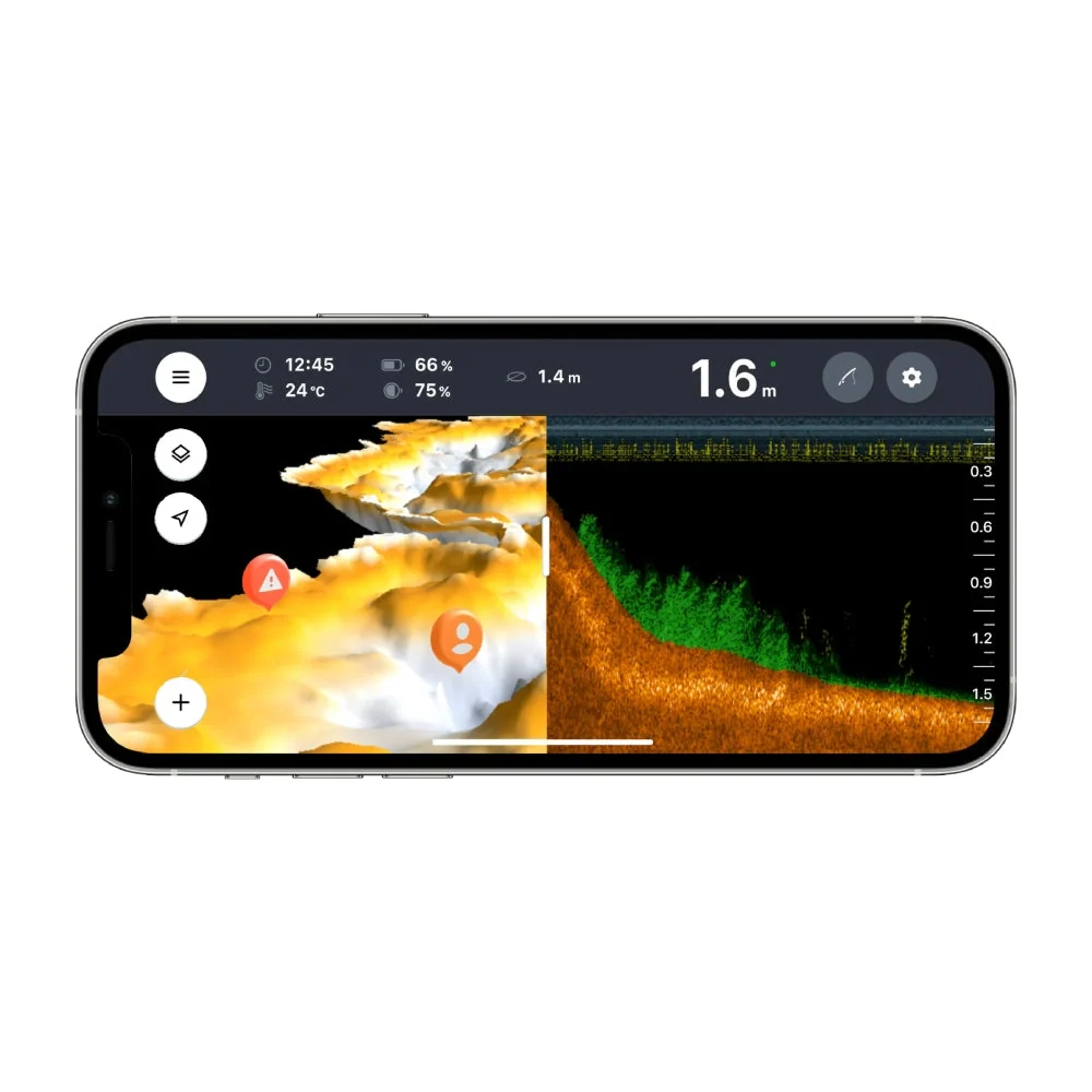 Multi-Purpose Deeper Connected Sonar CHIRP+ 3 Power Bundle