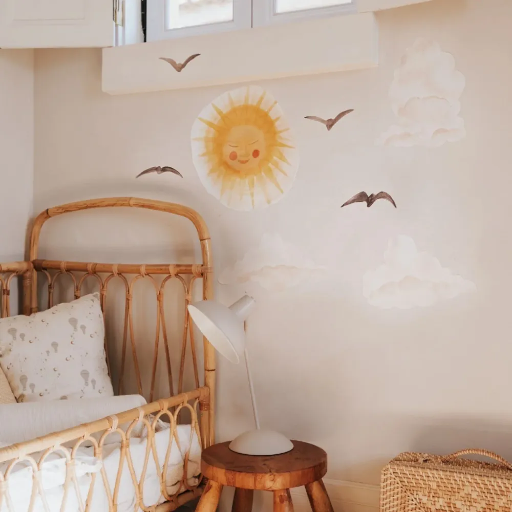 Multi-Purpose That's Mine Yellow Wallsticker Sun