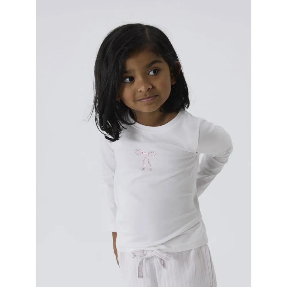 Name It Bright White Nmfrosita Ls Top Box 92