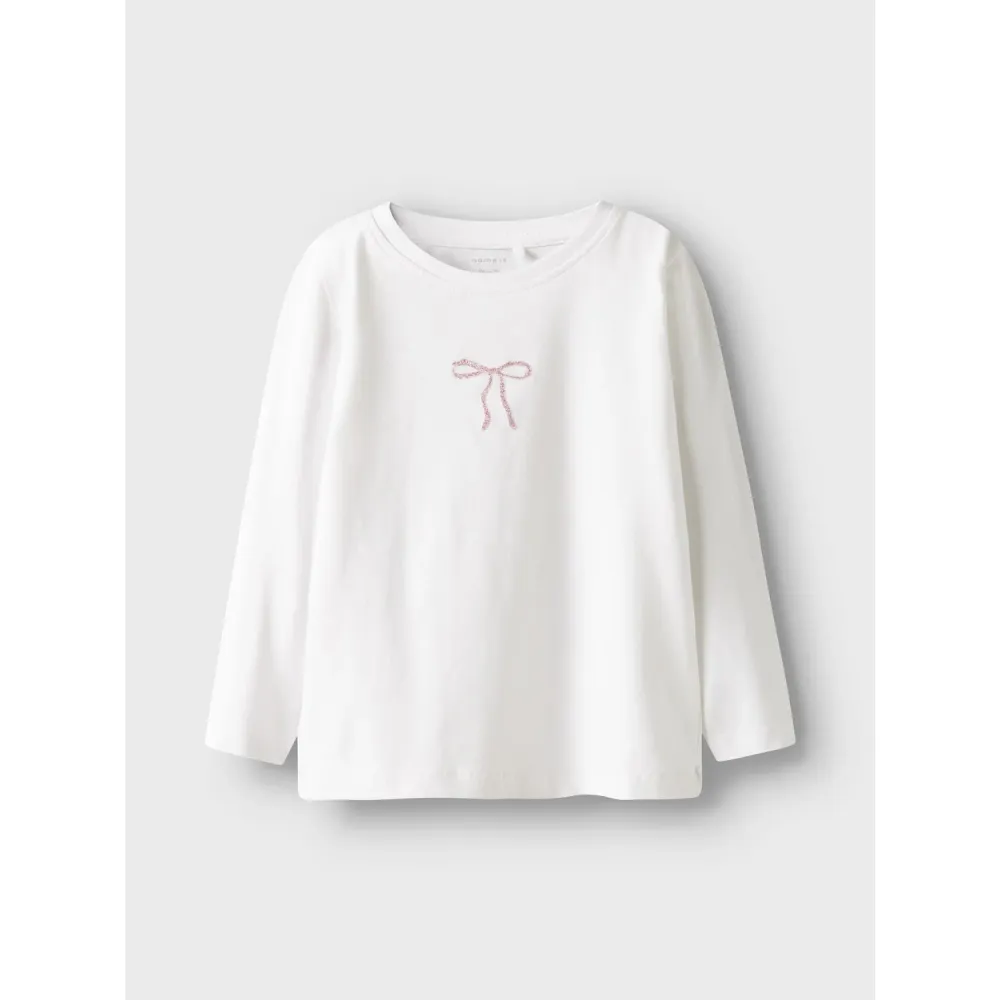 Name It Bright White Nmfrosita Ls Top Box 92