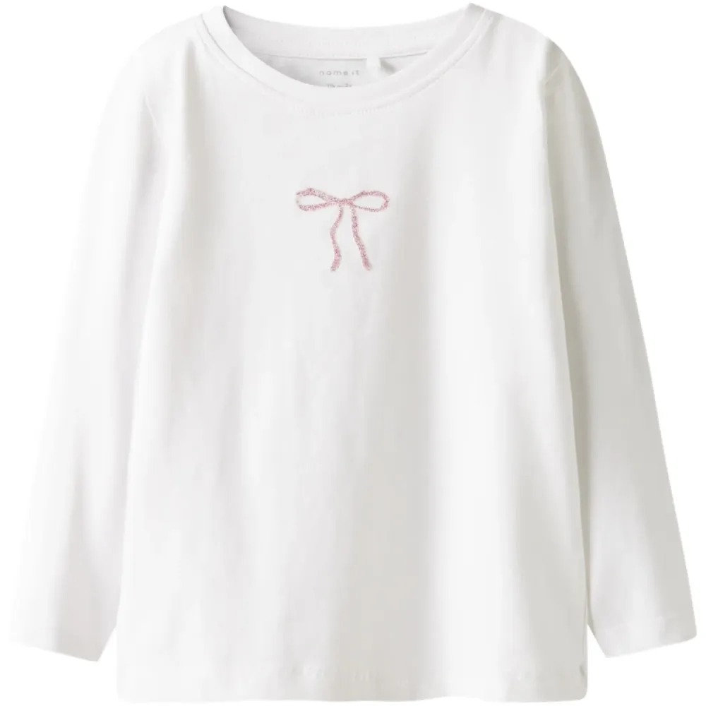 Name It Bright White Nmfrosita Ls Top Box 92