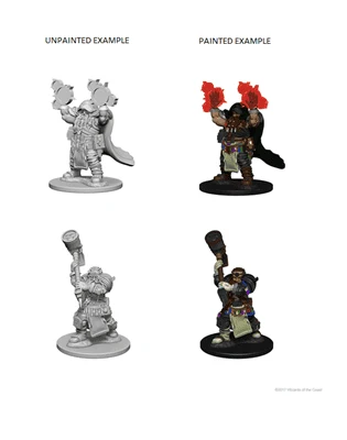 D&D Nolzur's Marvelous Miniatures - Dwarf Male Cleric Easy Installation
