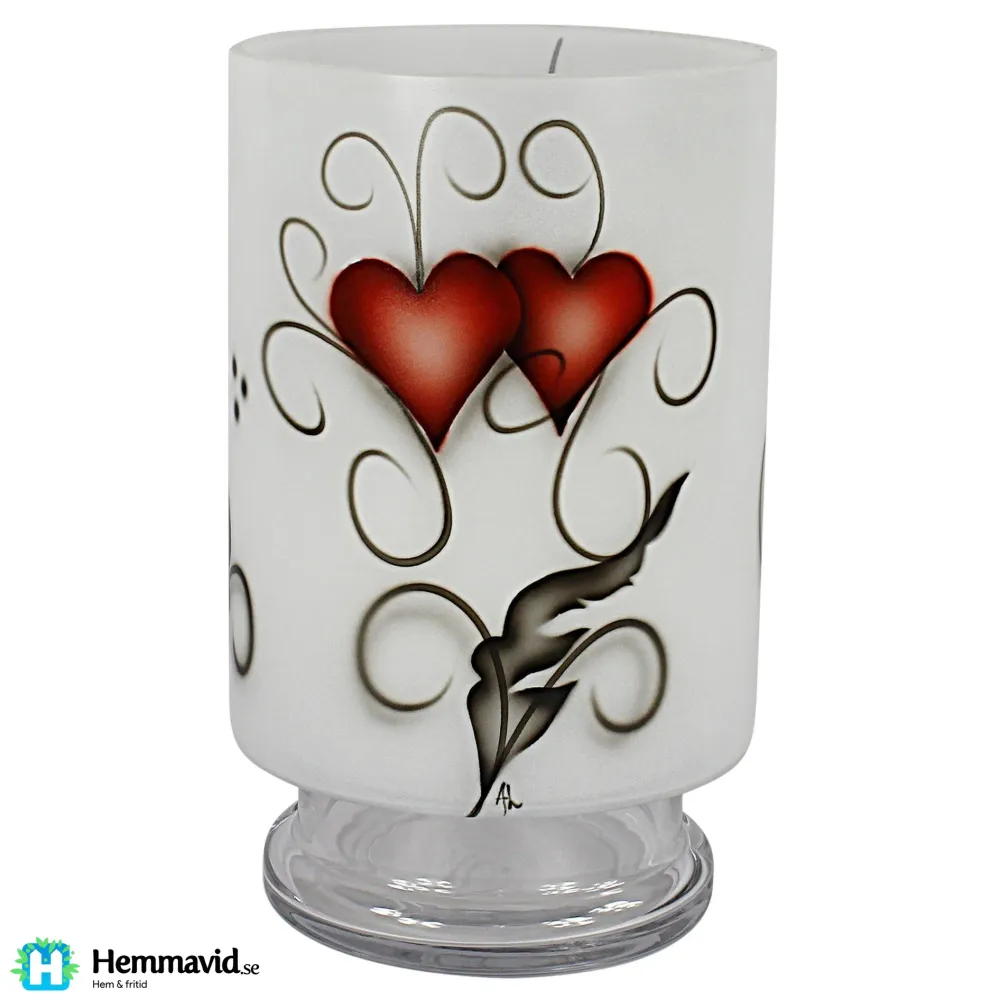 Nybro Crystal Stormlykta Crystal Ink Heart210x160 mm