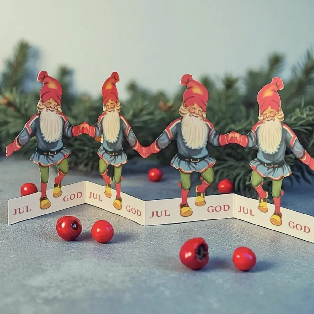 Pappersrad Tomte God Jul Home & Workshop
