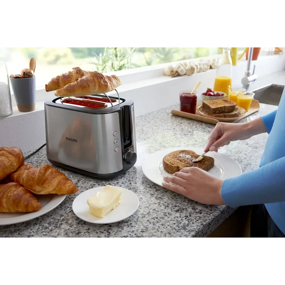 Philips brödrost stående stål HD2650/90