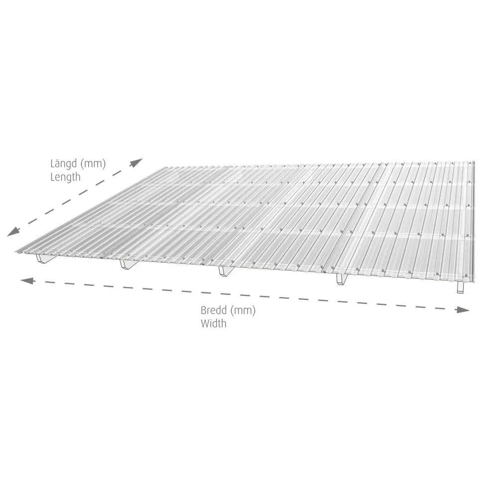 Plasttak Aluwhite Taksats Glasfiberarmerat