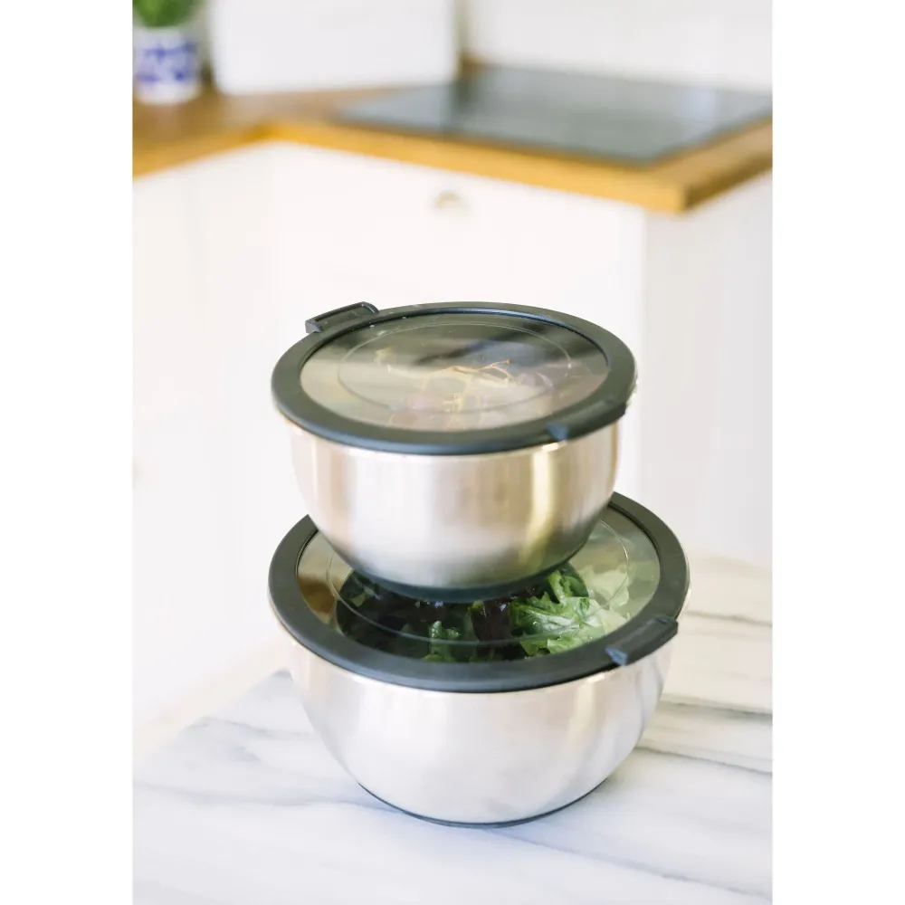 Hög Precision Dorre Belle Bunke Med Lock 1 + 2,5 L