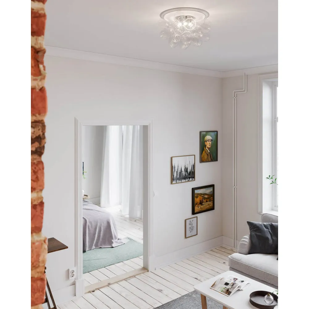 Hög Precision Gross Plafond 50 cm Klarglas