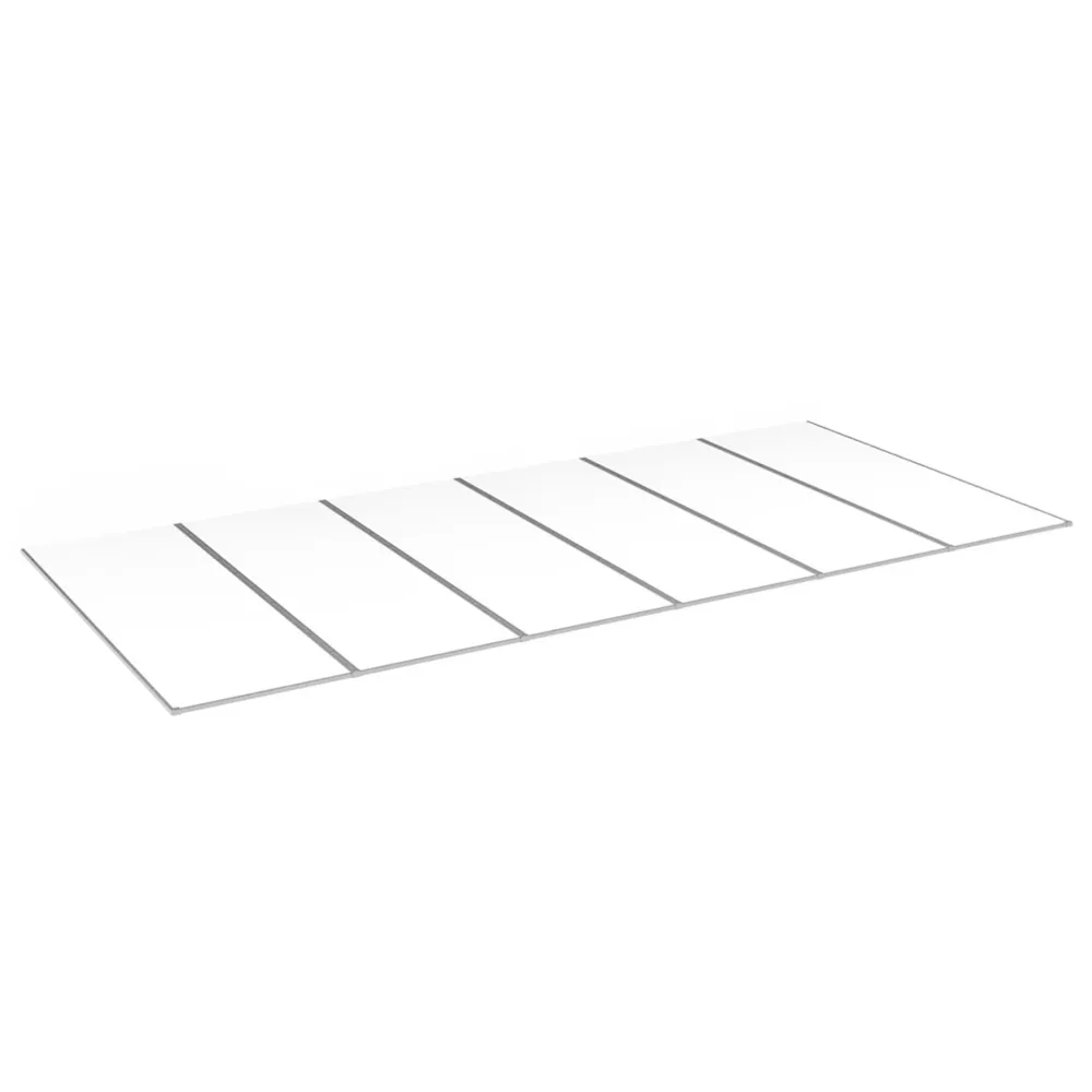 Hög Precision Kanalplasttak Aluwhite Taksats 10 mm