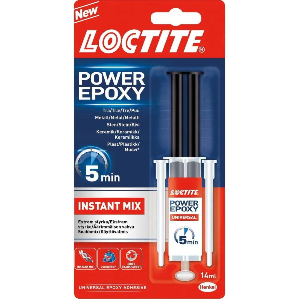 Premium Quality Epoxylim 14 ml Instantmix 5 minuter Loctite