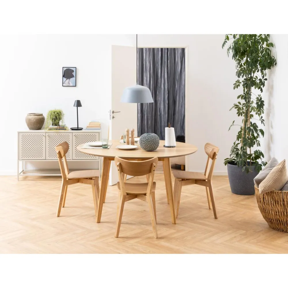 Professionell Kvalitet Alba Matbord Rund 140 cm Ek