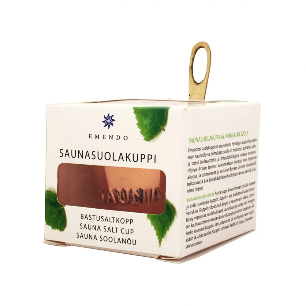 Professionell Kvalitet Bastukopp Emendo Med Himalayasalt