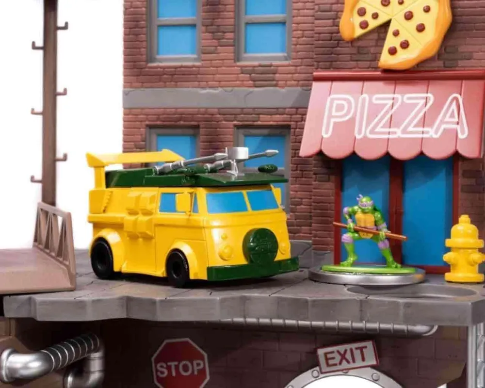 Professionell Kvalitet Teenage Mutant Ninja Turtles - Lair Diorama Nano Scene