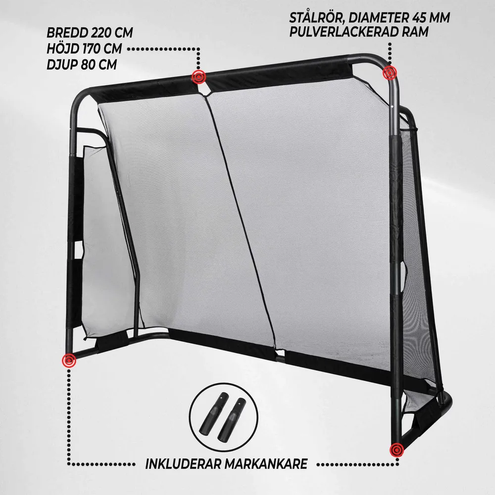 Prosport Fotbollsmål prima 220x170 cm
